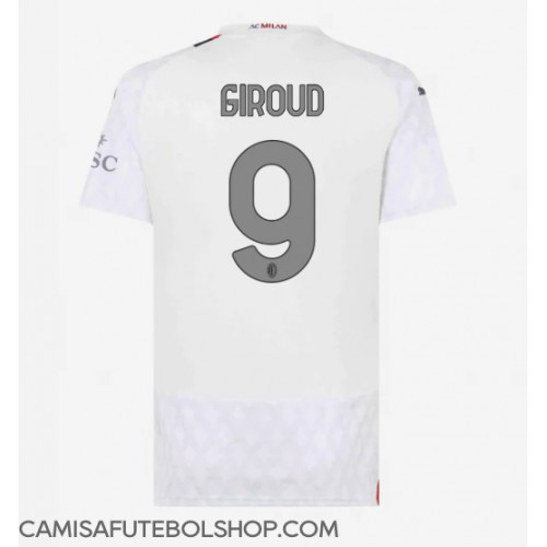 Camisa de time de futebol AC Milan Olivier Giroud #9 Replicas 2º Equipamento Feminina 2023-24 Manga Curta